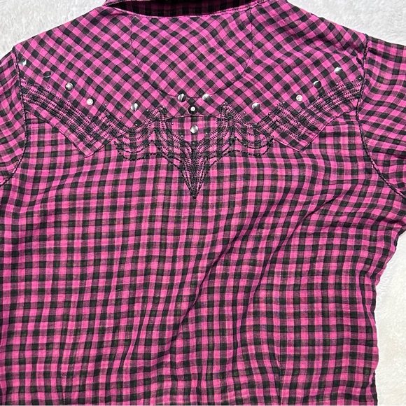 Rock 47 by Wrangler woman’s size small button up top - Picture 3 of 4